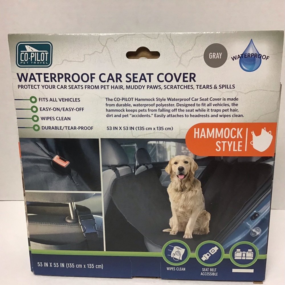 Co-Pilot Pet Travel Waterproof Car Seat Cover - Picture 2 of 2